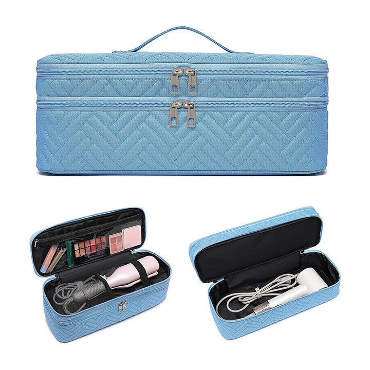 Cosmetic organizer bag for hair dryers and styling tools Stornfield