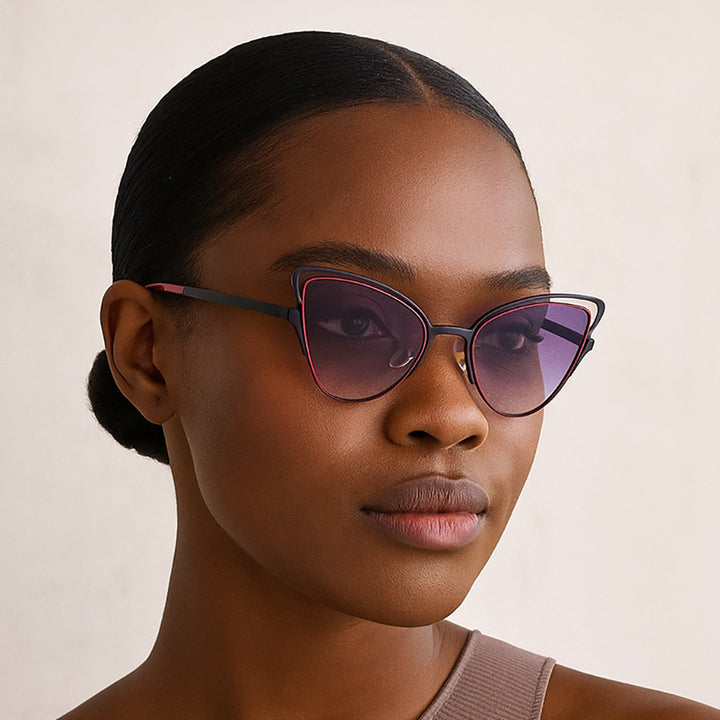 Women's Cat-Eye Sunglasses with Luxurious Metal Frame and High-Quality Gradient Lenses Stornfield