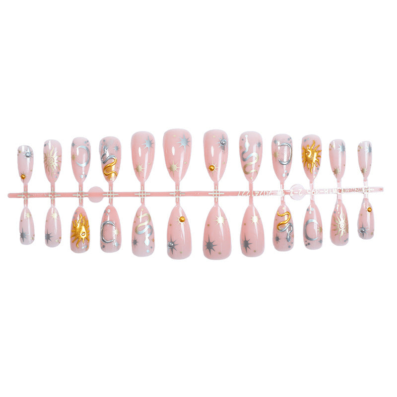Celestial-Themed Press-On Nails Stornfield