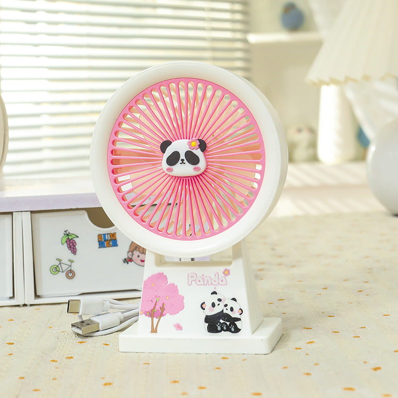 Ladies Portable Mini Fan with Cute Panda Design Stornfield