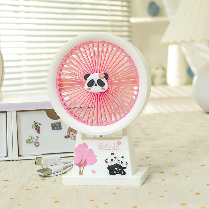 Ladies Portable Mini Fan with Cute Panda Design Stornfield