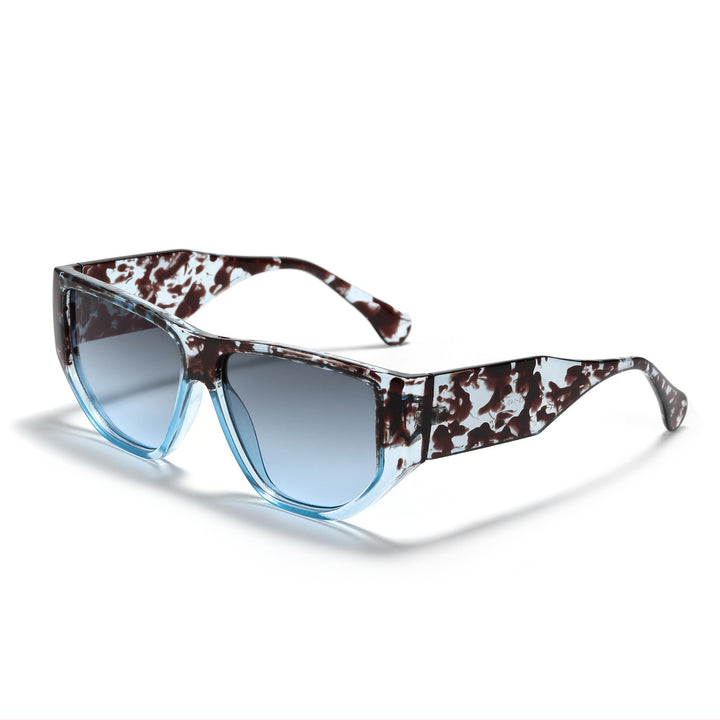 Women's trendy square sunglasses with modern tortoise pattern Stornfield