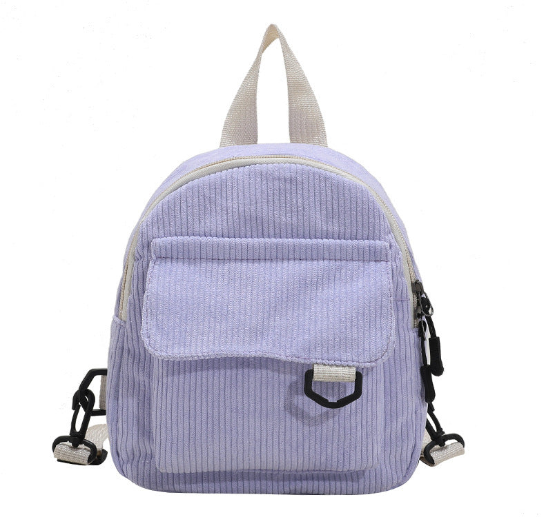 Corduroy Textured Mini Backpack Stornfield