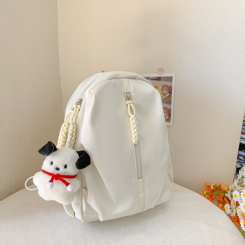 Backpack with Cute Plush Keychain and Practical Storage Stornfield