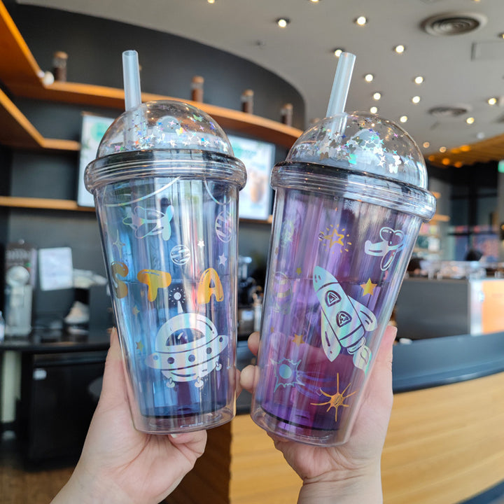 Ladies personalized drinking cups with child-friendly astronaut design Stornfield