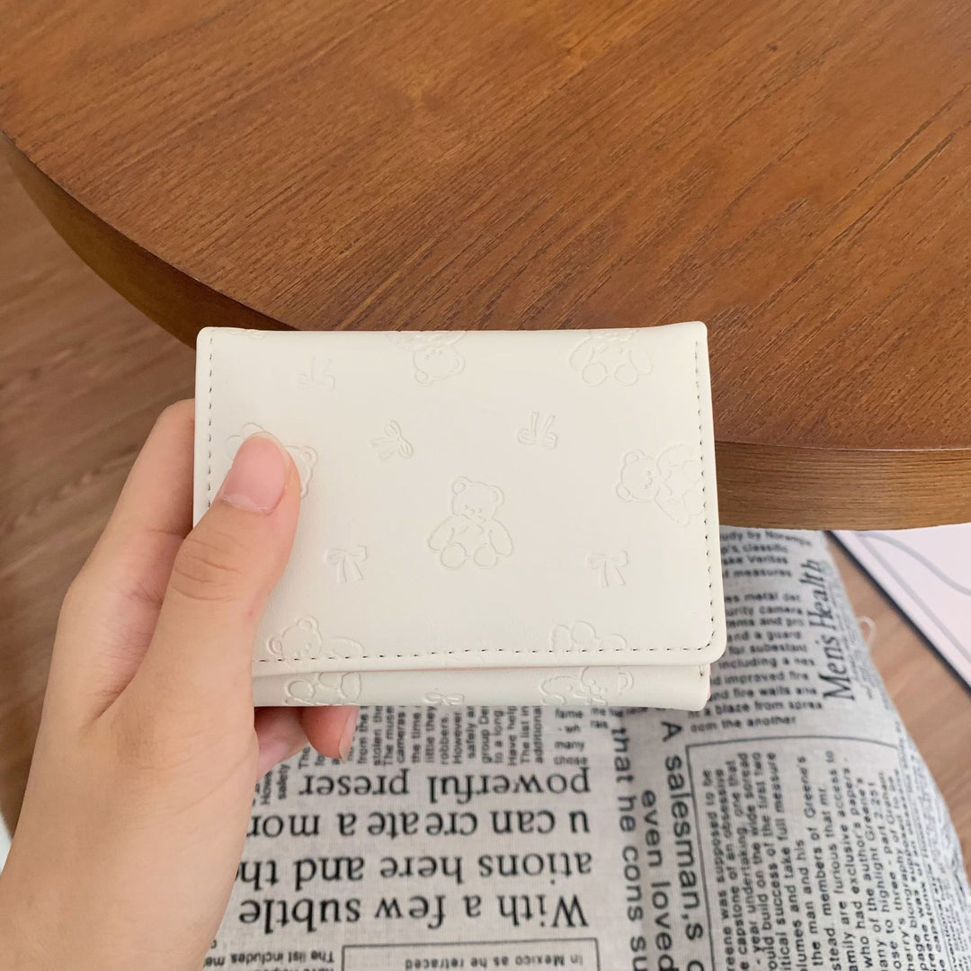 Cute Bear-Themed Mini Wallet