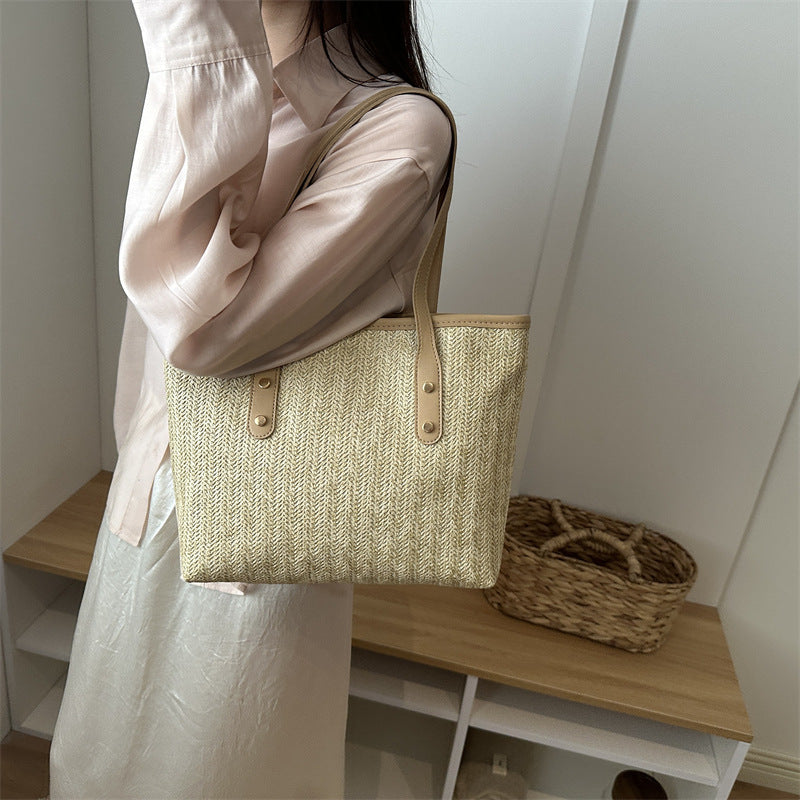 Woven Texture Tote Bag
