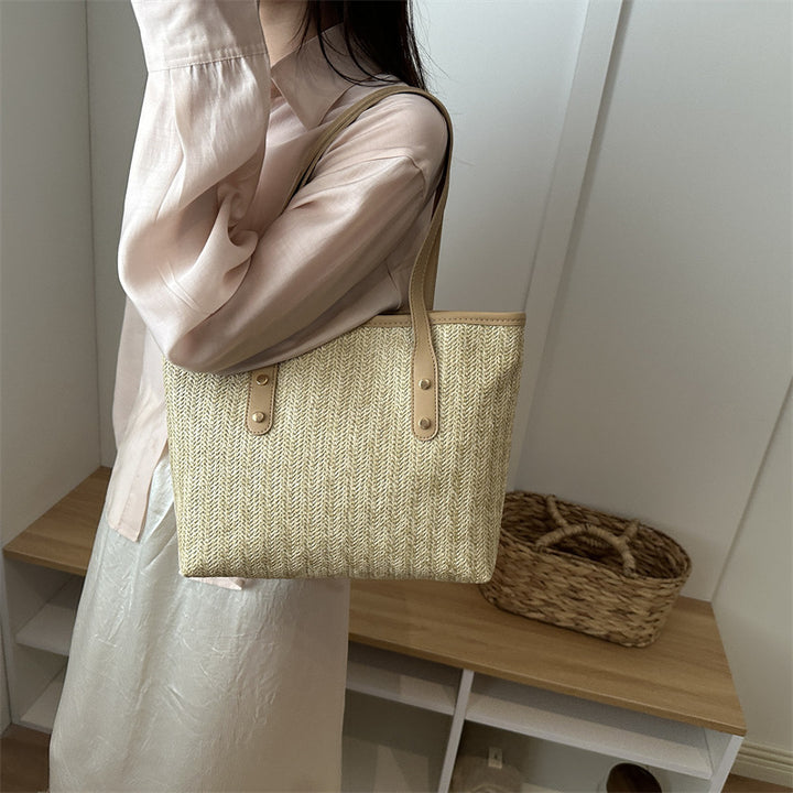 Woven Texture Tote Bag