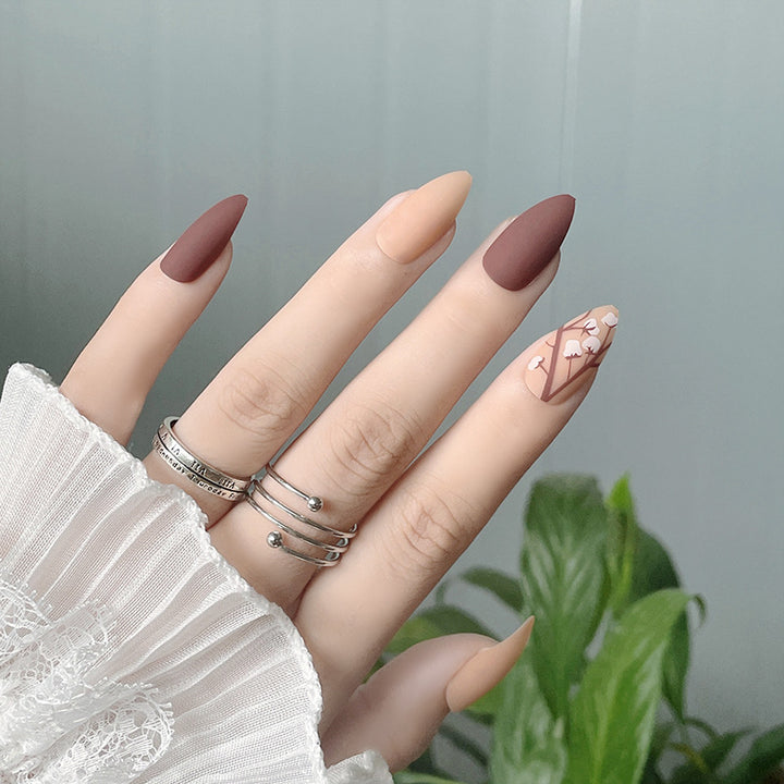 Stylish Matte Stiletto Press-On Nails Stornfield