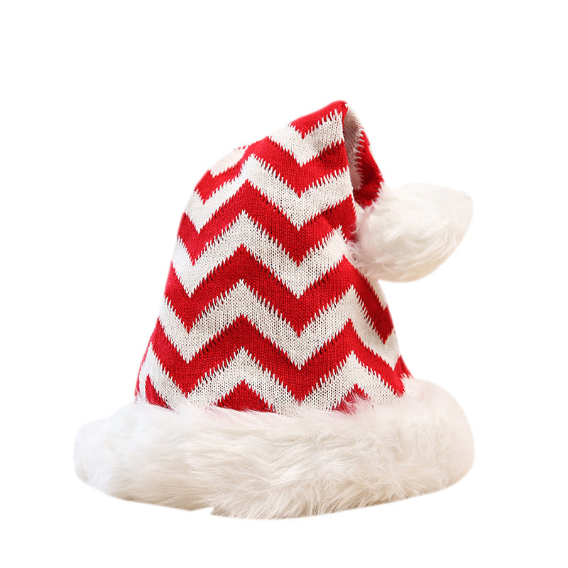 Festive Christmas hat with plush trim