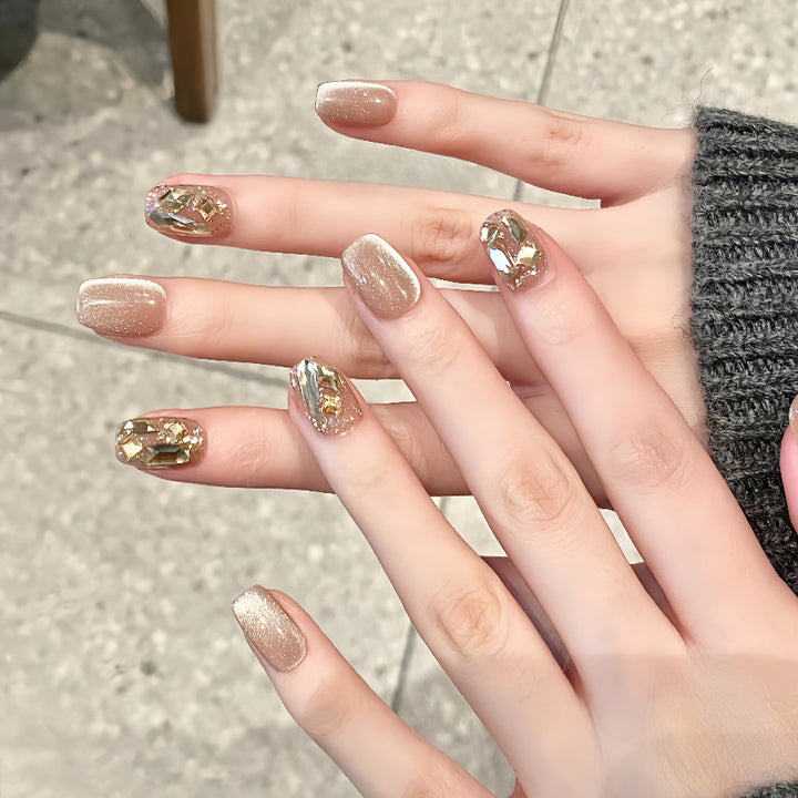 Floral-Inspired Elegant Press-On Nail Design Stornfield