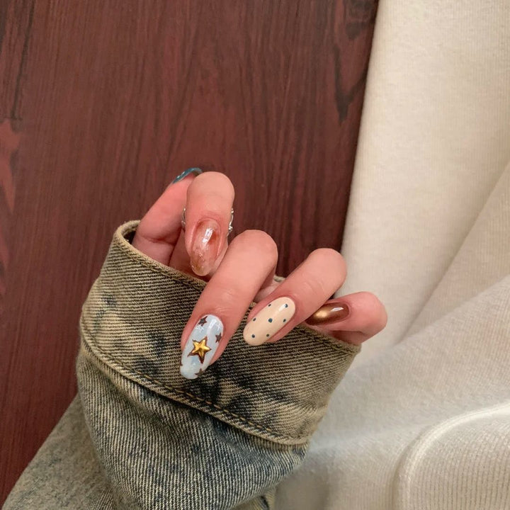 Artistic Multi-Design Nail Art Extensions