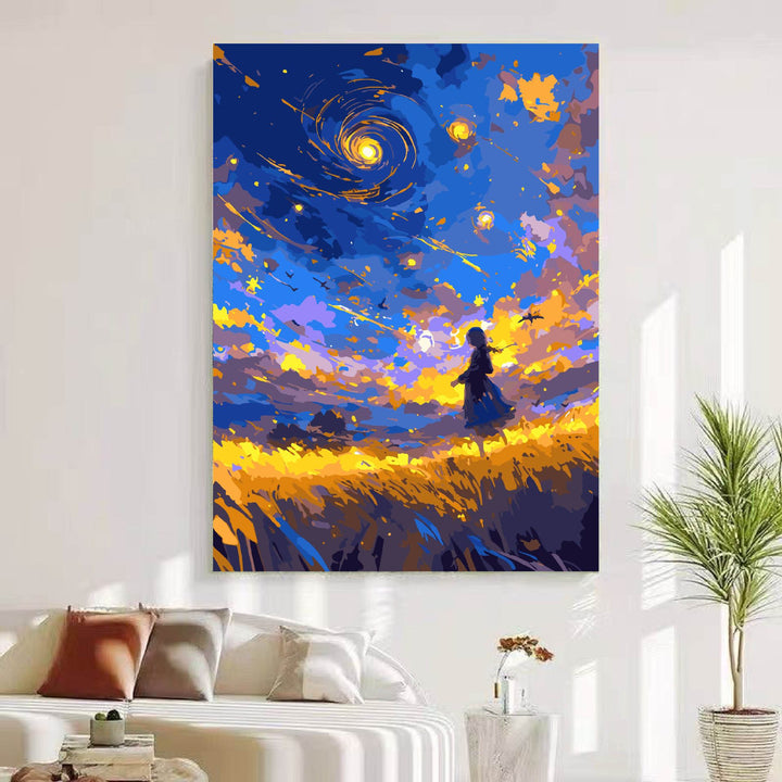 Dreamy Cosmic Landscape Wall Art Stornfield