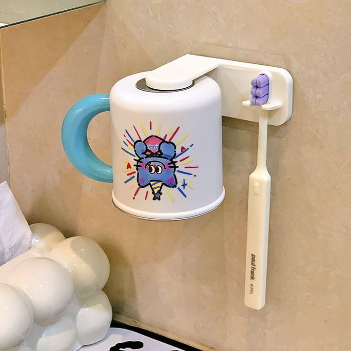 Wall cup holder with cute character design Stornfield