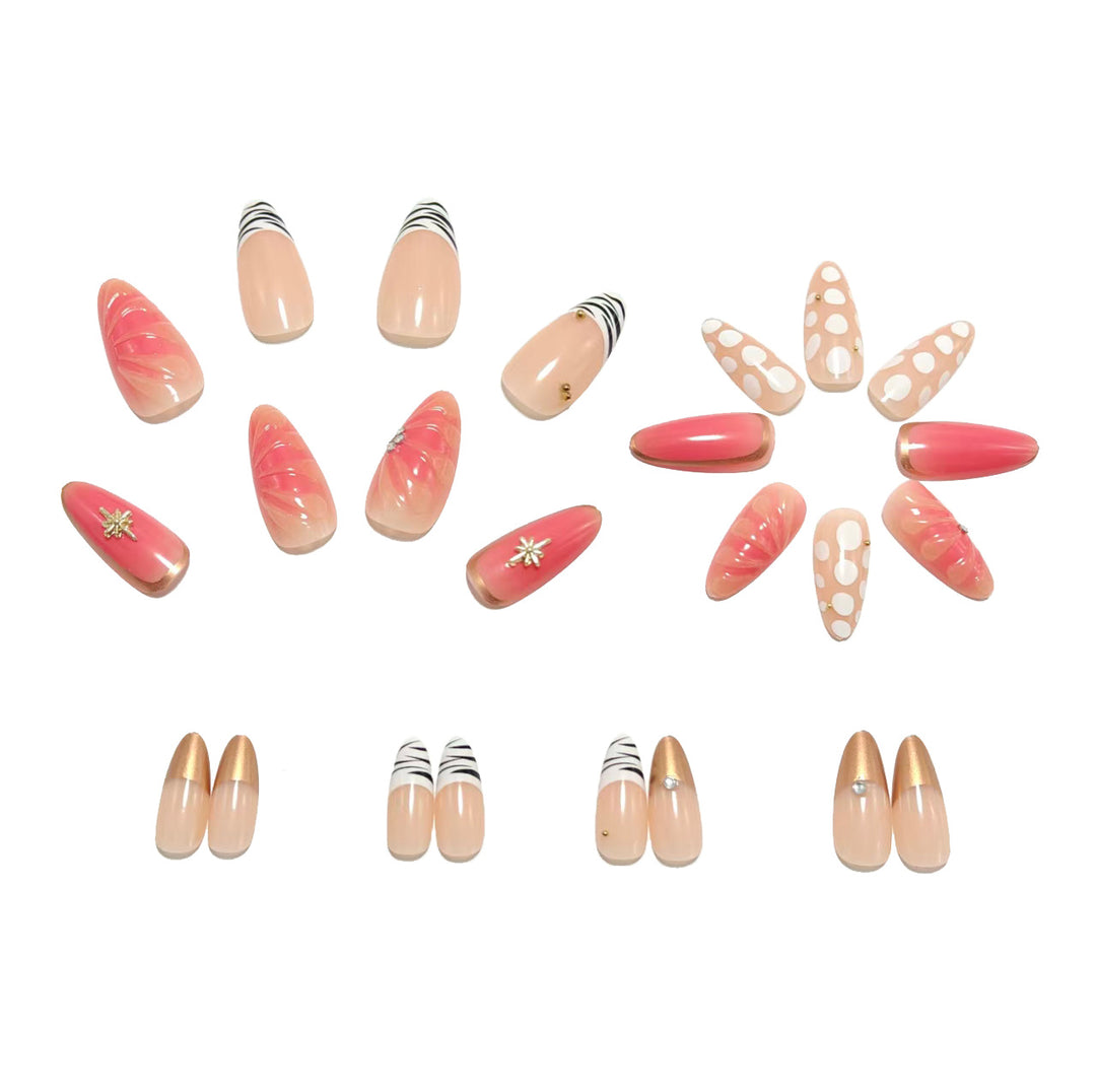 Artificial nails with luxurious decorations and elegant design Stornfield