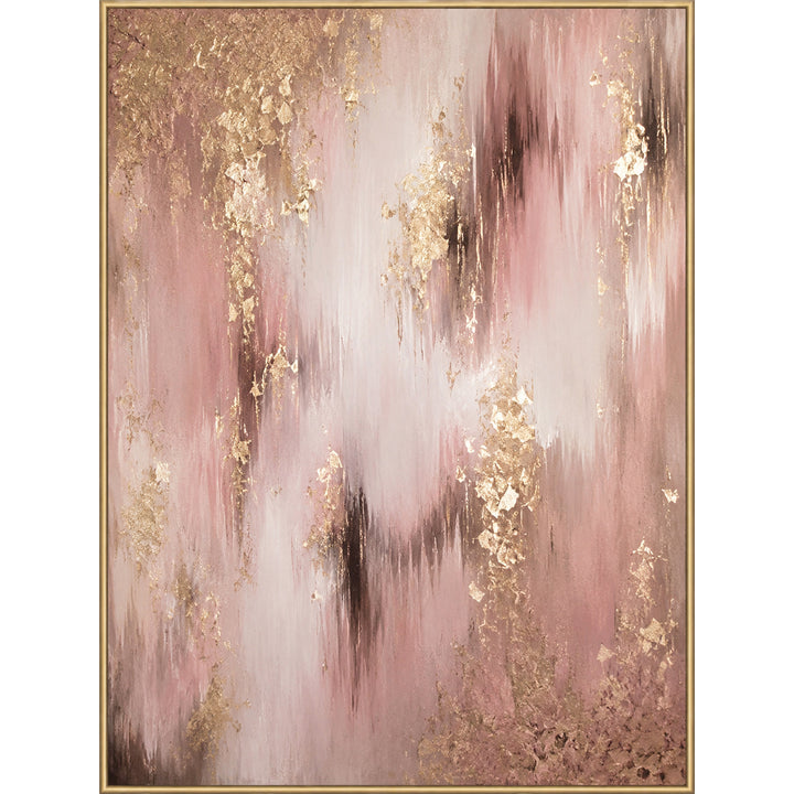 Abstract Gold Leaf Canvas Artwork