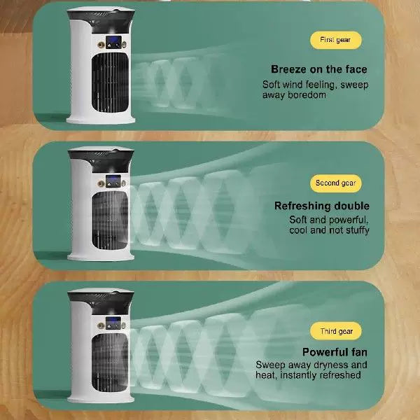 Unisex one size compact portable tower fan with digital display mosquito trap USB operated Stornfield