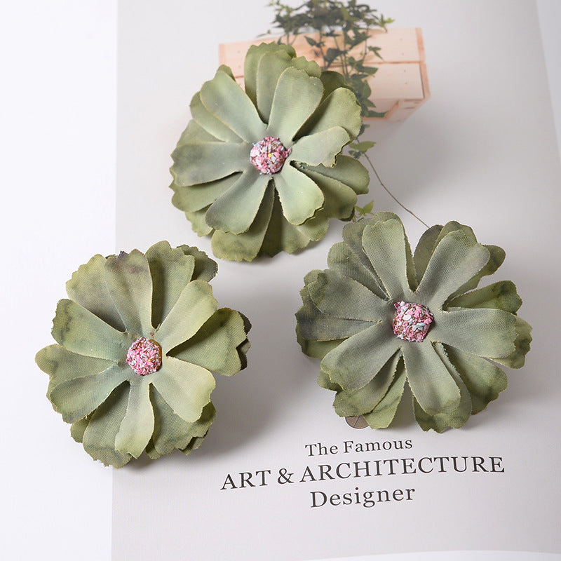 Elegant Fabric Flower Hair Clip