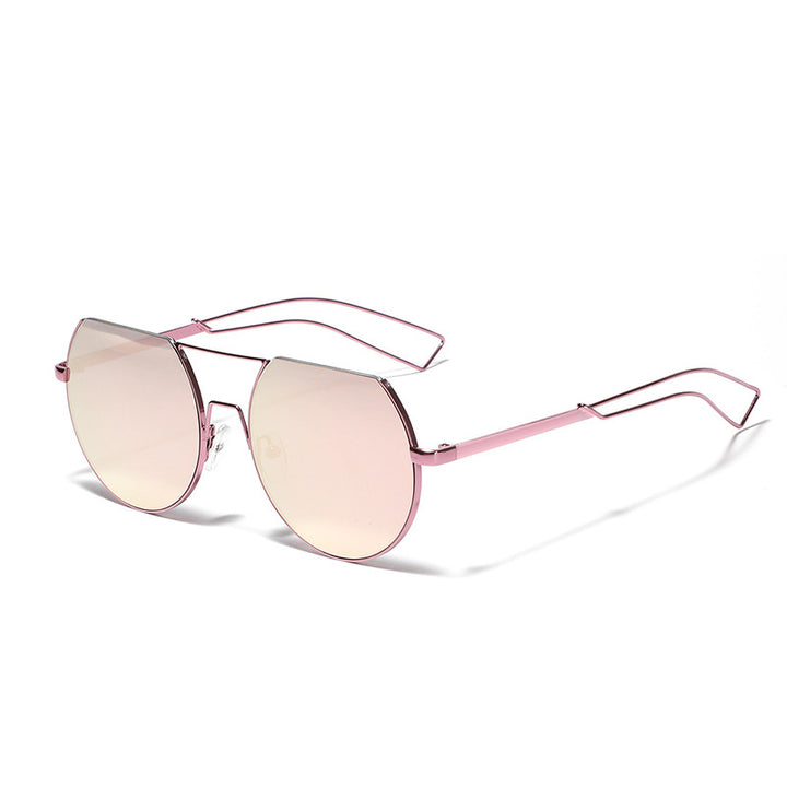 Women's geometric sunglasses with translucent lenses and stylish metal frame Stornfield