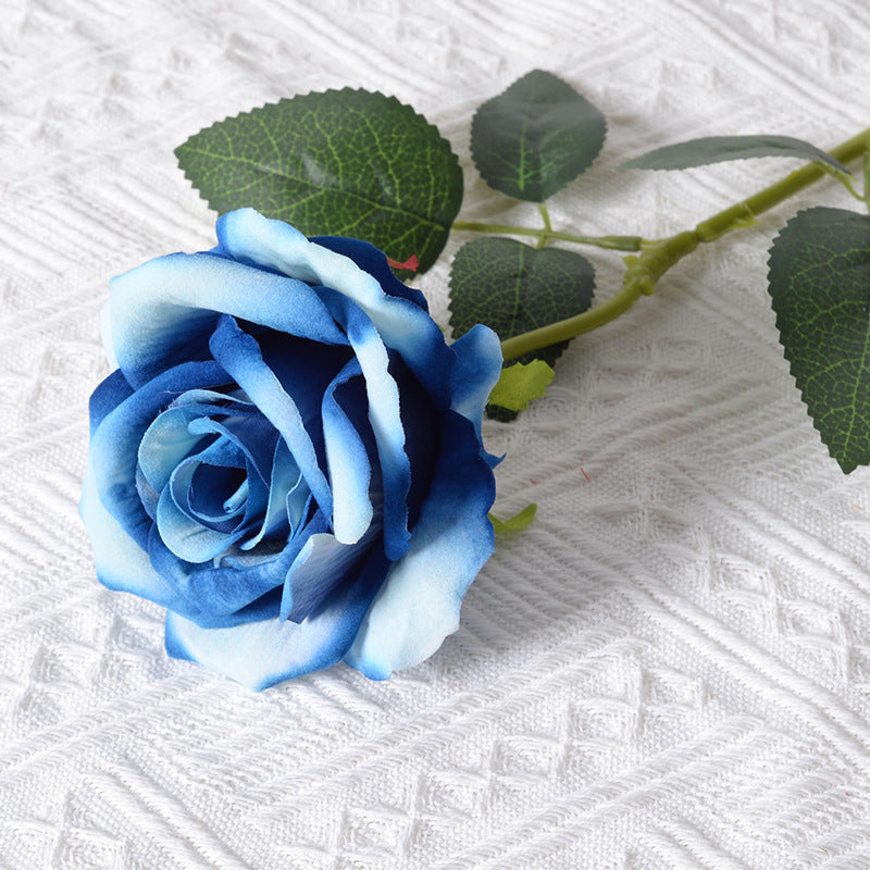 Artificial Blue Rose Flower Decoration