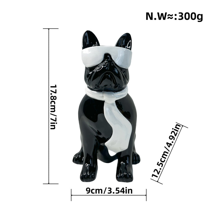 Colorful Bulldog Decoration Figure made of Resin Stornfield