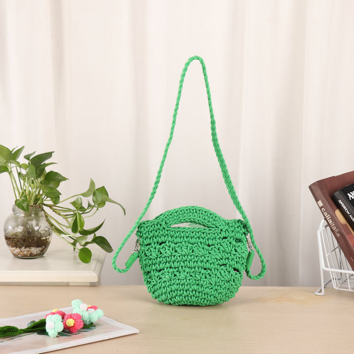 Handcrafted shoulder bag with unique knit design Stornfield