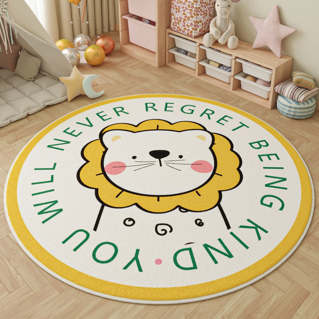 Children's Fun-Themed Round Area Mat Stornfield