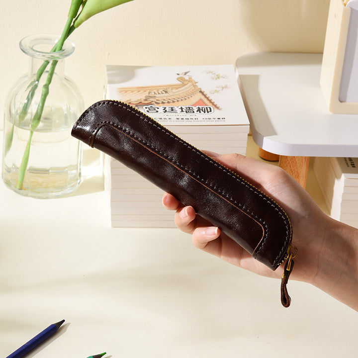 Genuine Leather Pencil Case