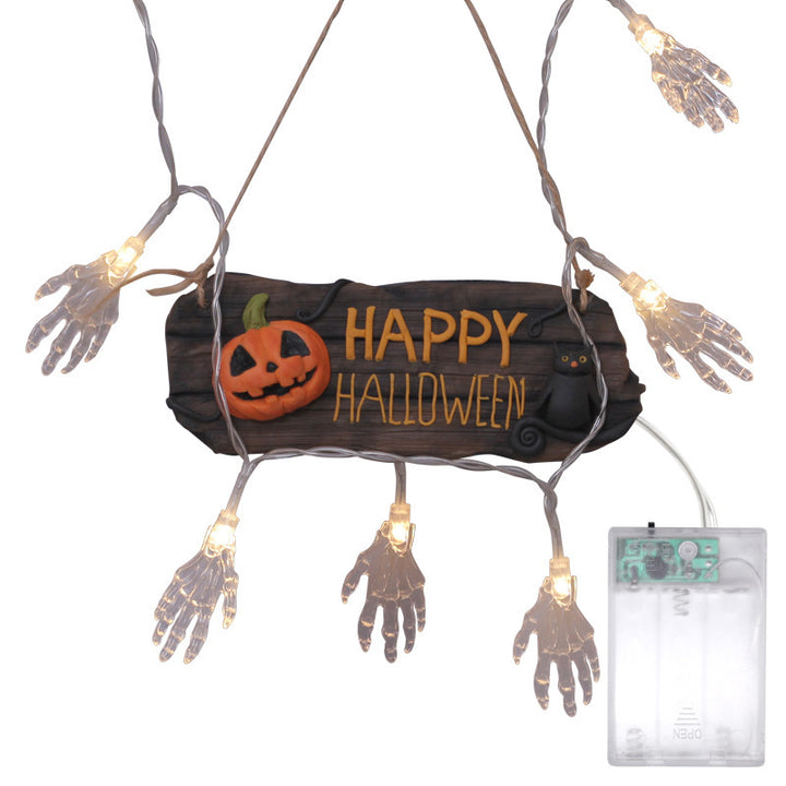 Creepy LED Hand String Lights Stornfield