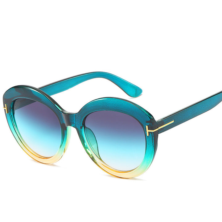 Oversized Gradient Lens Sunglasses Stornfield
