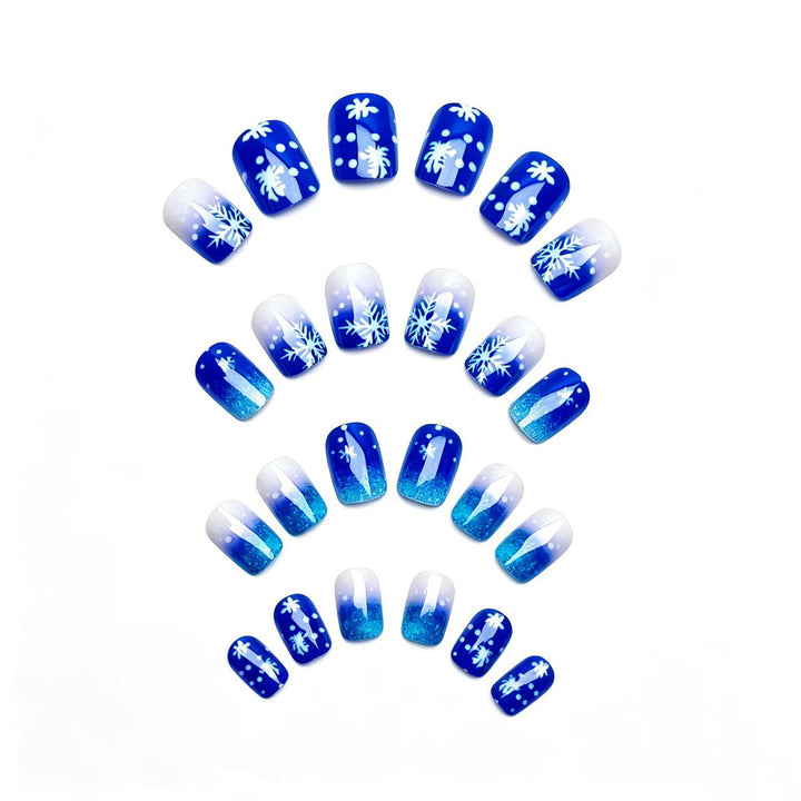 Artificial nails with Elegant Winter Landscape Design Stornfield