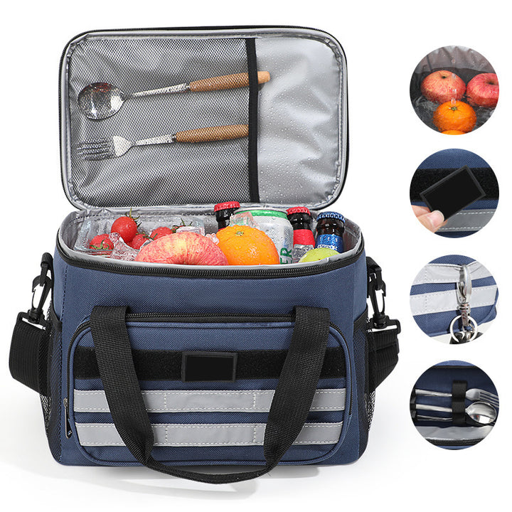 Unisex insulated cooler bag with additional compartments Stornfield
