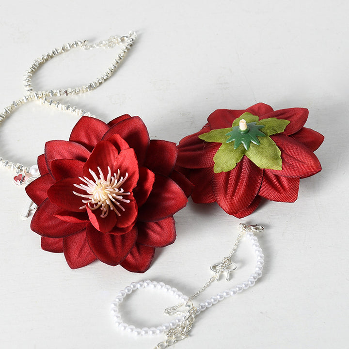Elegant Silk Floral Hair Accessories