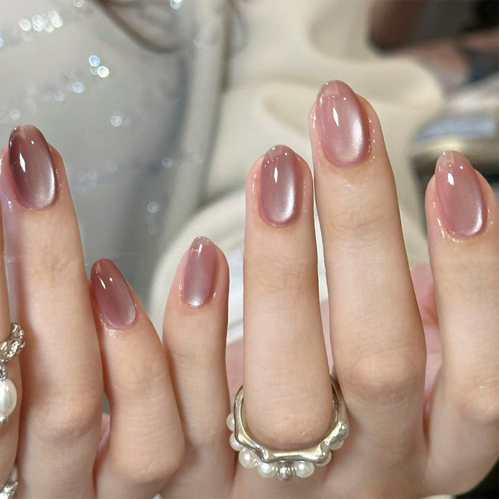Elegant Nail Art with Shimmering Ombre Effect Stornfield