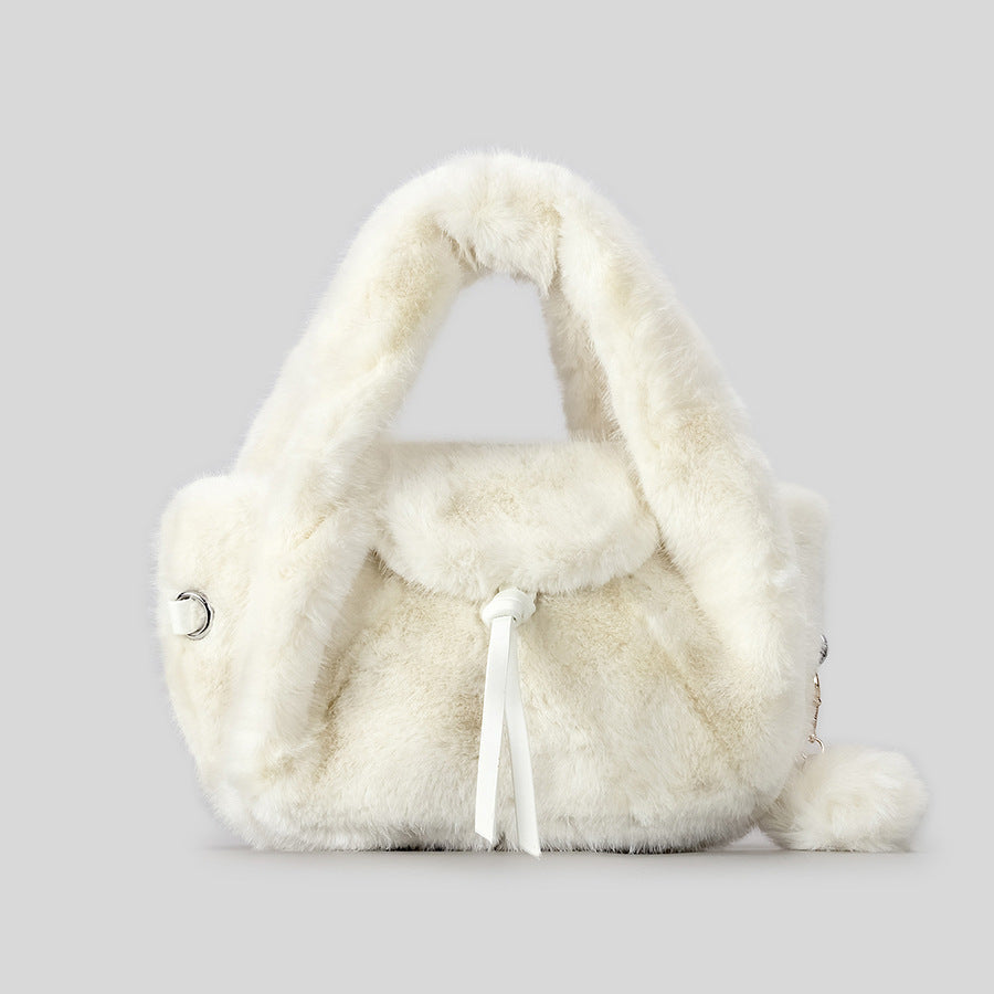 Luxurious Faux Fur Handheld Bag