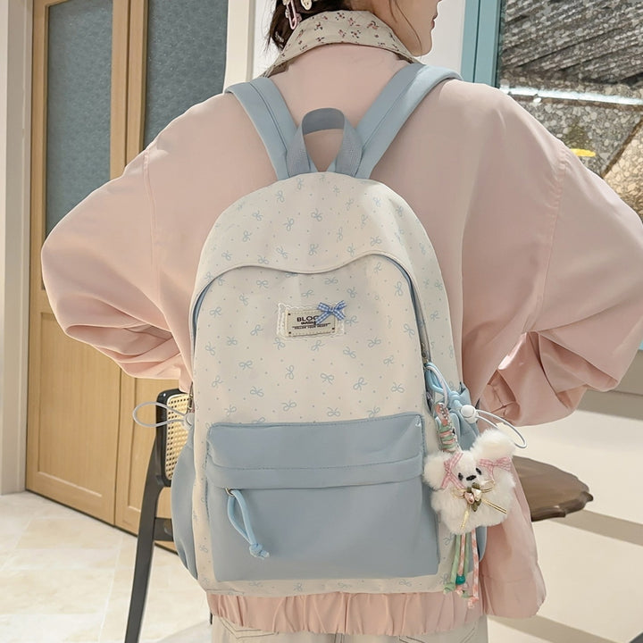 Stylish Printed Backpack with Fun Character Accents Stornfield