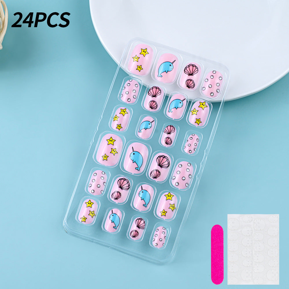Themed Summer Beach Nail Art Press-On Nails Stornfield