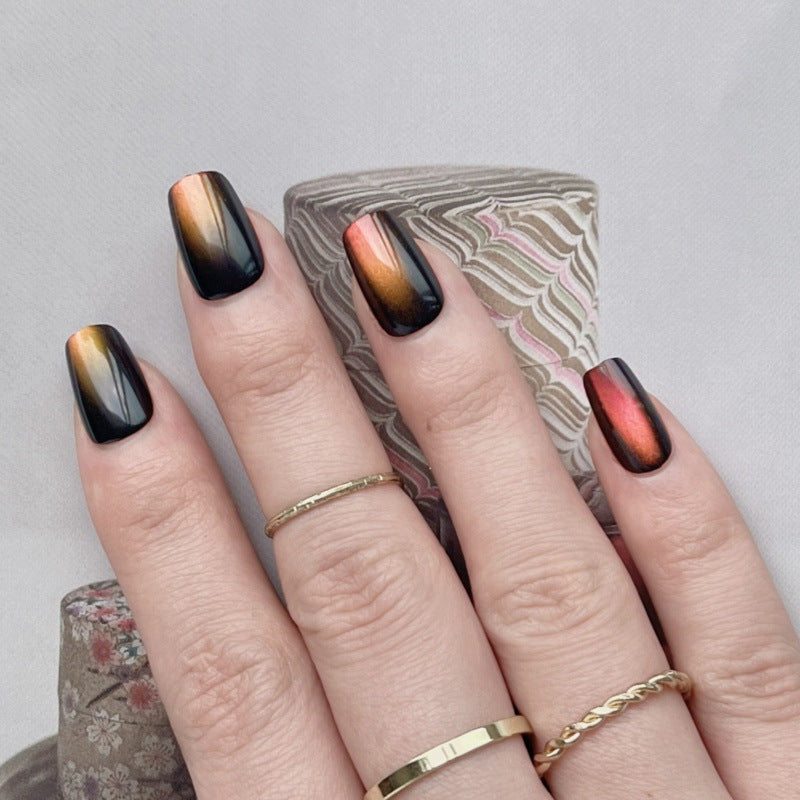 Artistic Gradient Press-On Nail Set Stornfield