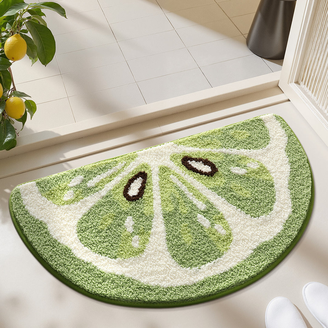 Decorative Lemon Shaped Rug for Home Decor