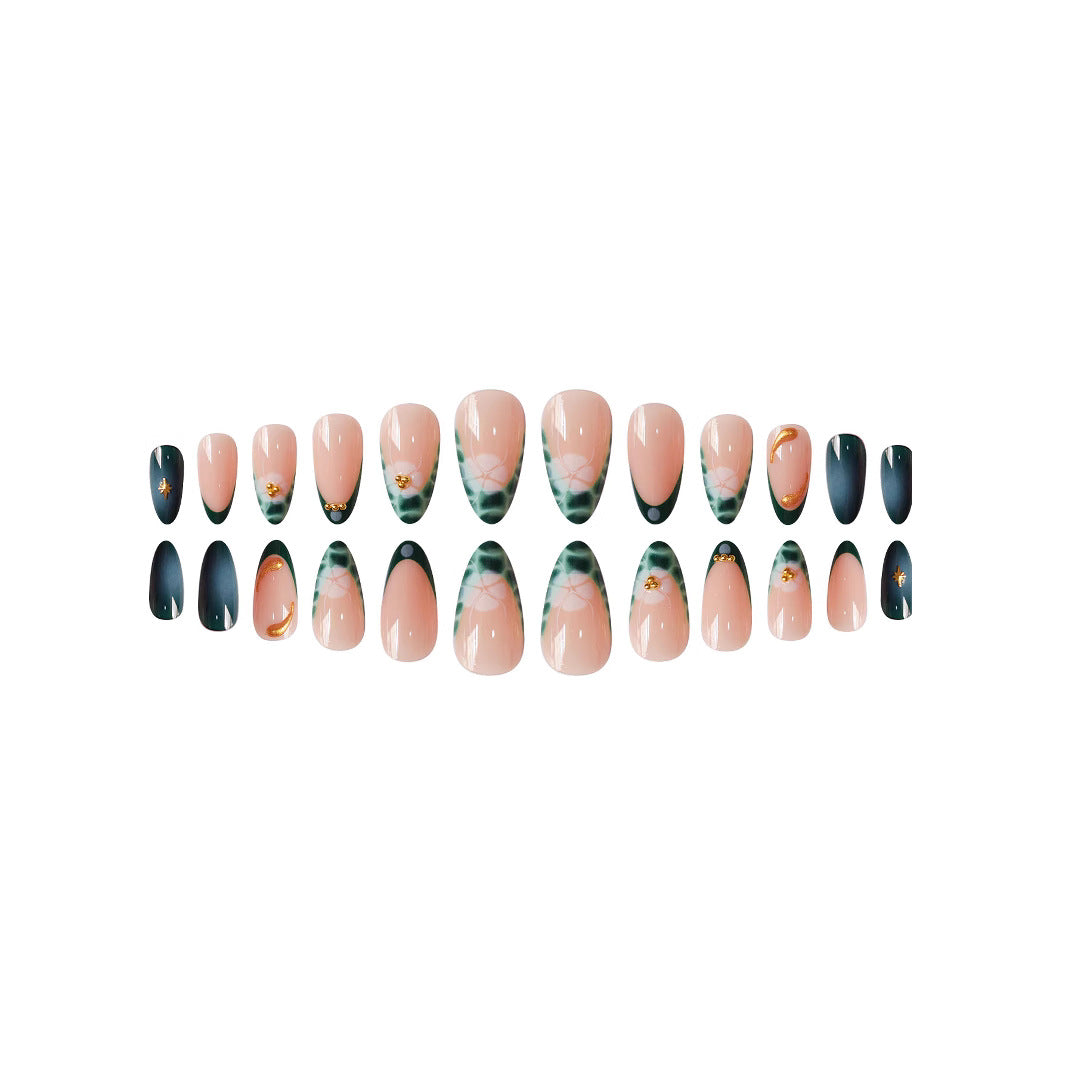 Chic Artistic Press-On Nail Set Stornfield