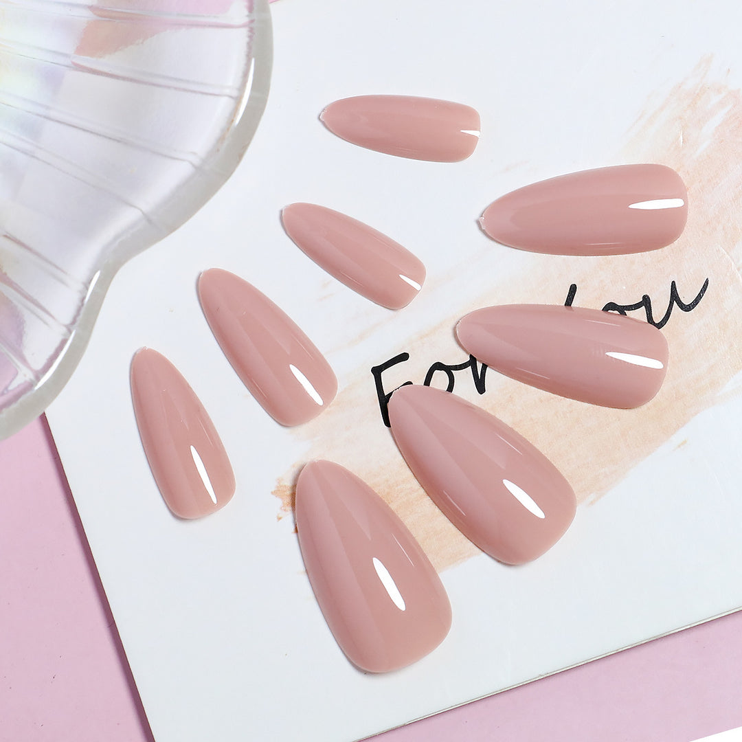Premium DIY Long Almond-Shaped Press-On Nails Stornfield