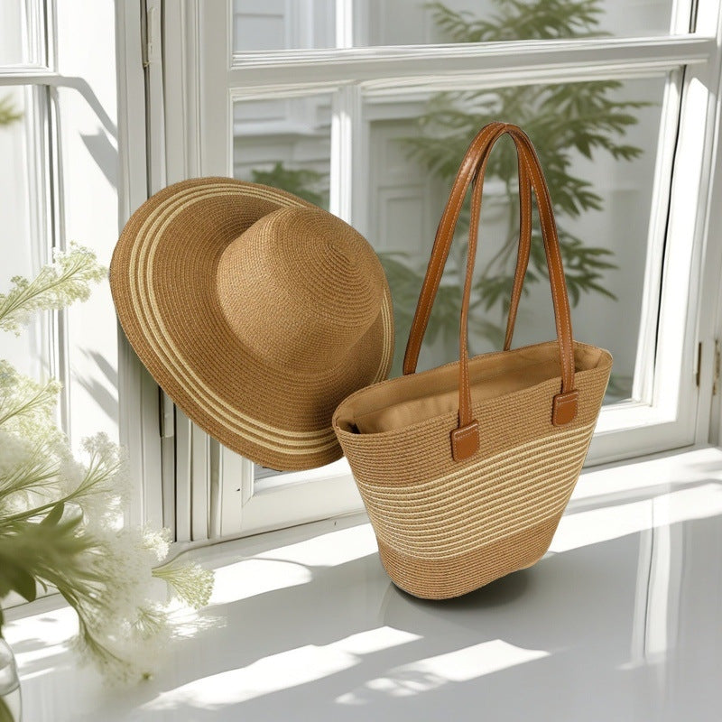 Beach bag with colorful stripes Stornfield
