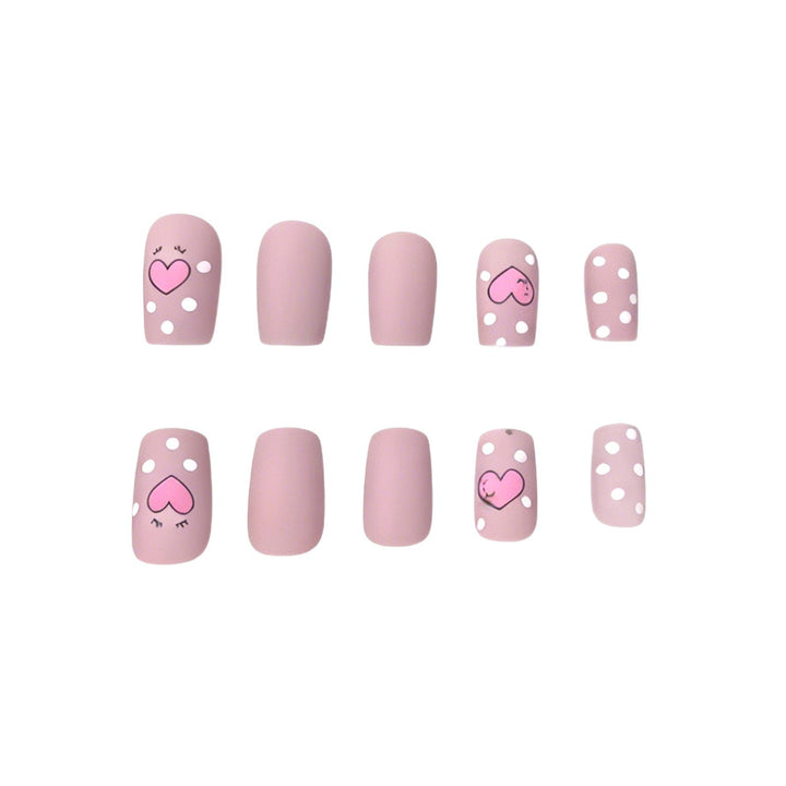Artistic Heart-Themed Nail Art Stornfield