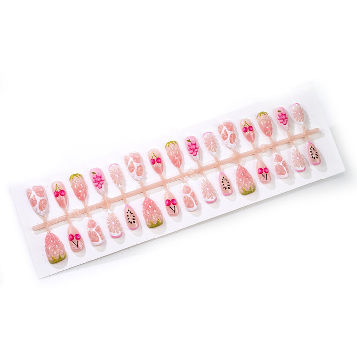 Artificial Nail Art Set with Fresh Fruit Designs Stornfield