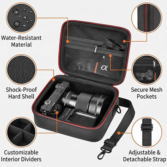 Camera bag with careful interior division Stornfield