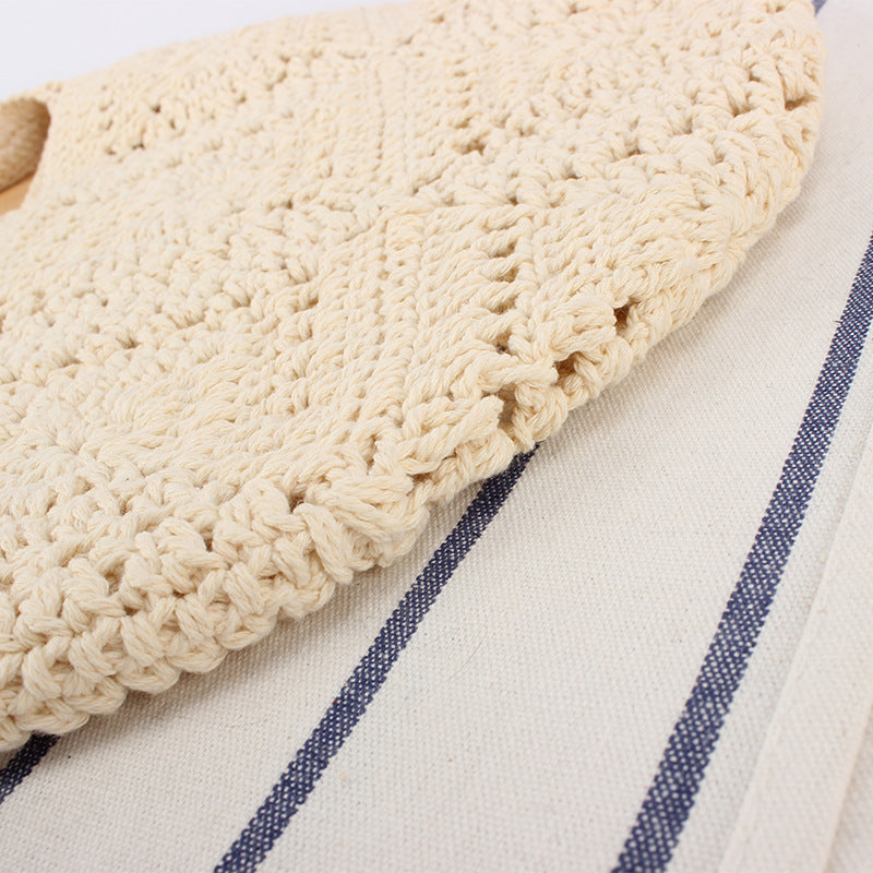 Handmade crochet tote bag with modern pattern Stornfield