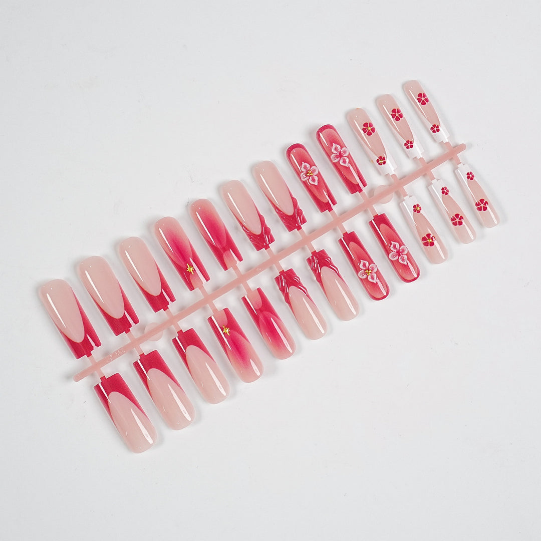 Premium Decorative Press-On Nail Art Kit