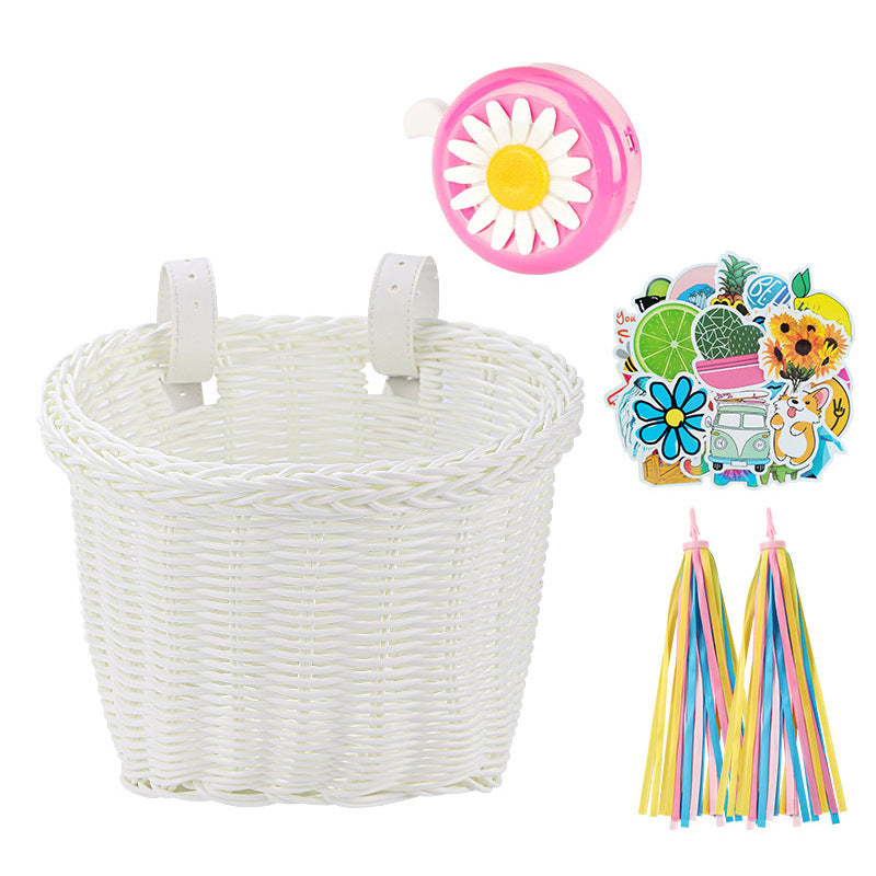 Decorative Woven Bicycle Storage Basket Stornfield