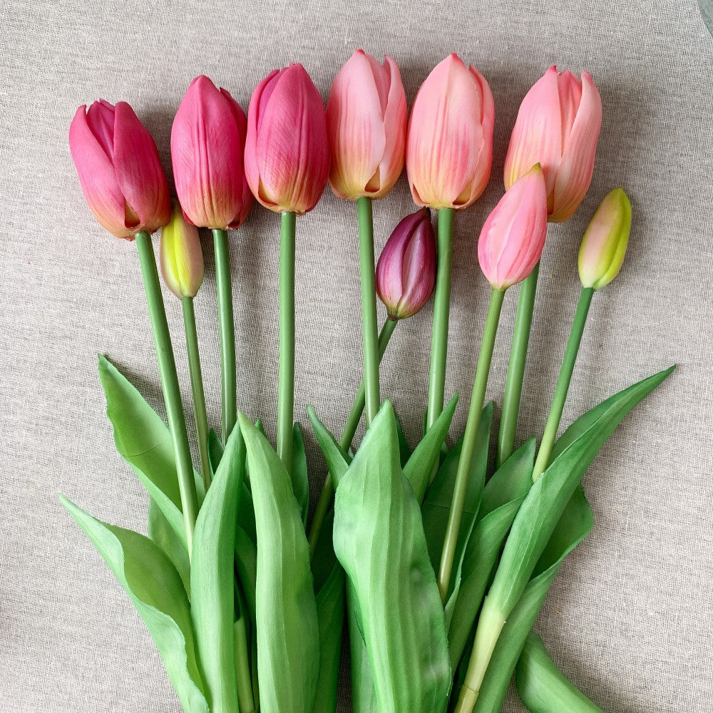Lifelike Tulip Flower Arrangement