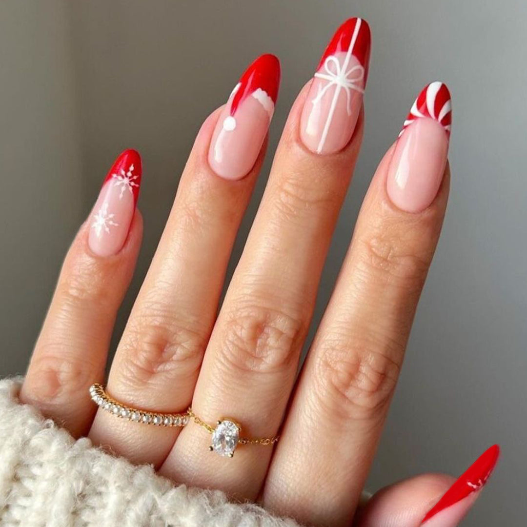 Festive Themed Press-On Nail Art Stornfield